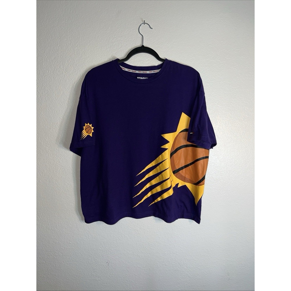 Vintage Tommy Jeans Hilfiger‎ Shirt Purple Basketball Size L